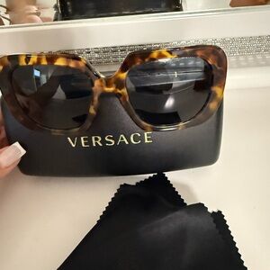 Versace Brown Tortoise Sunglasses